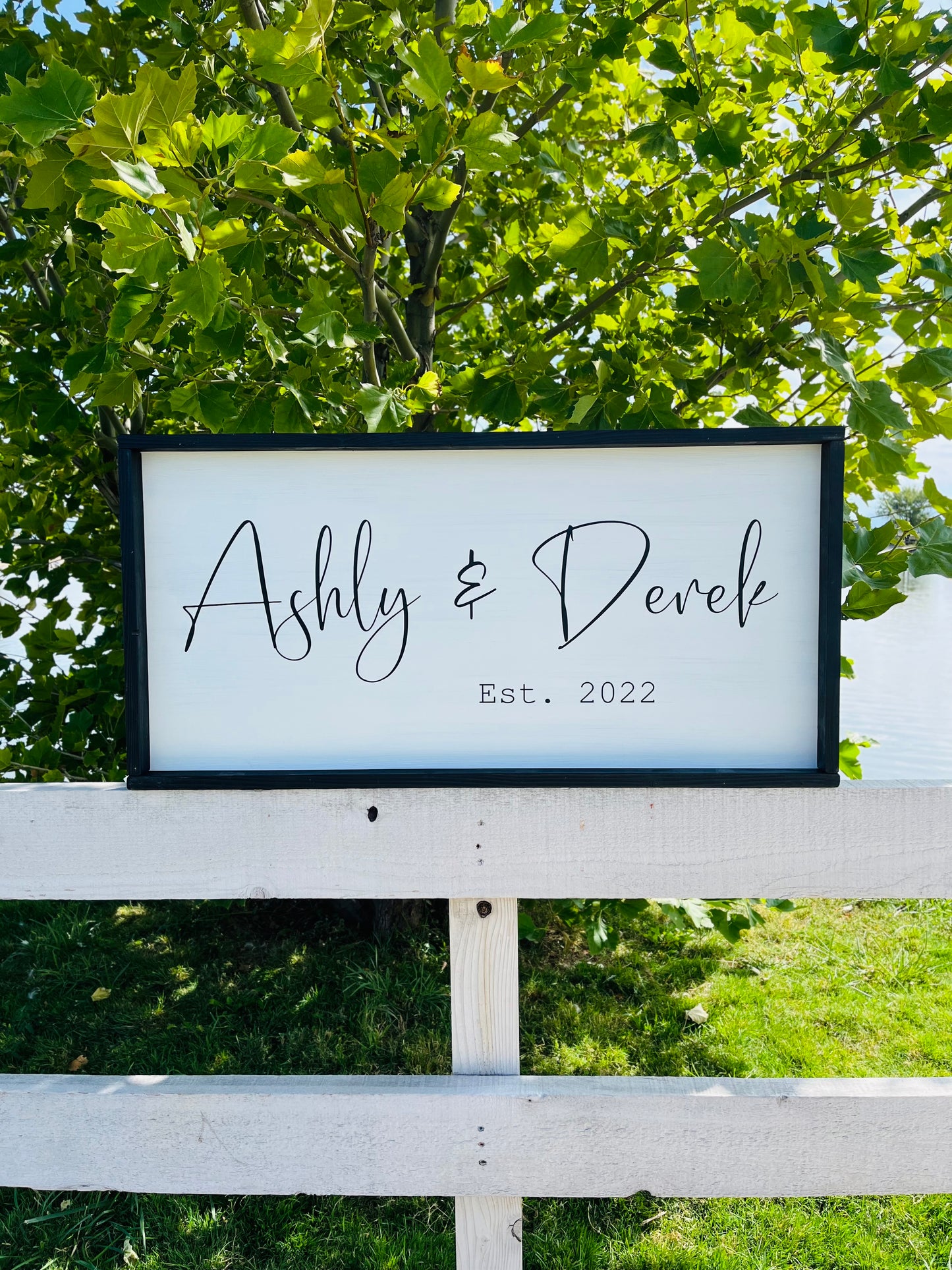 Ashly & Derek Sign