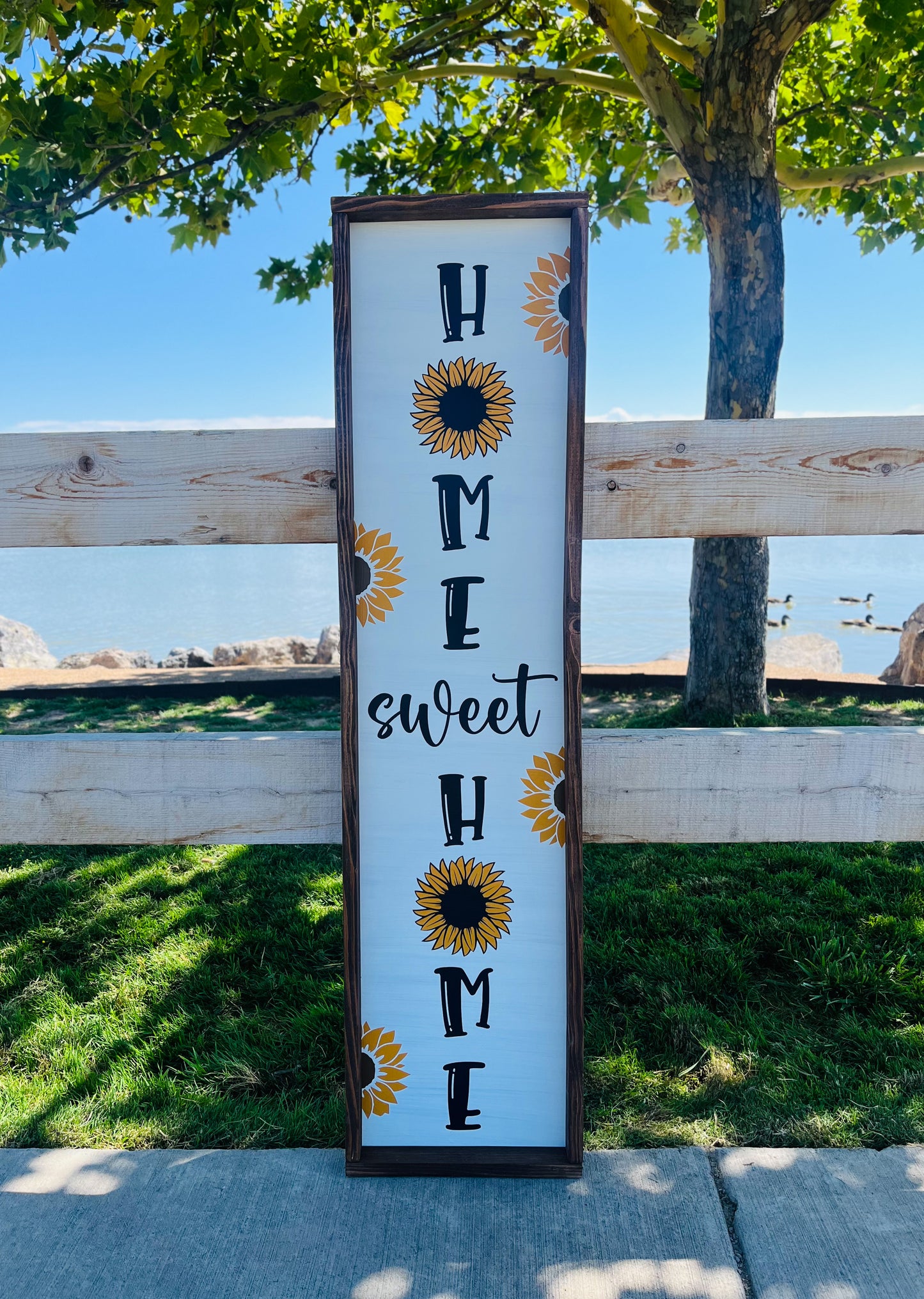 Sunflower Home Sweet Home Porch Sign