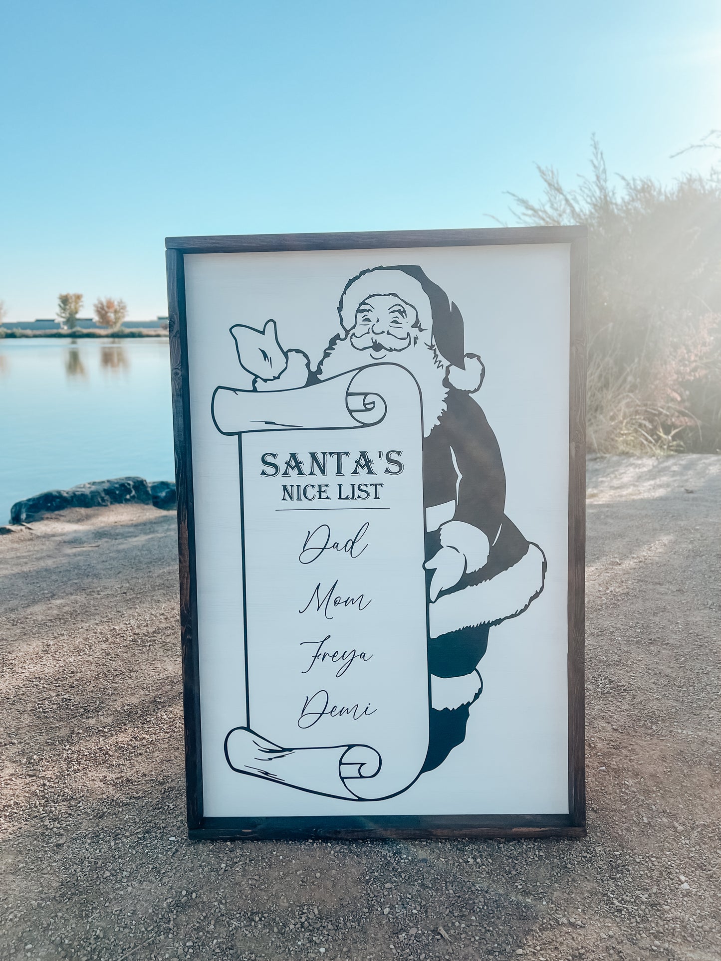 Santa's Nice List Sign