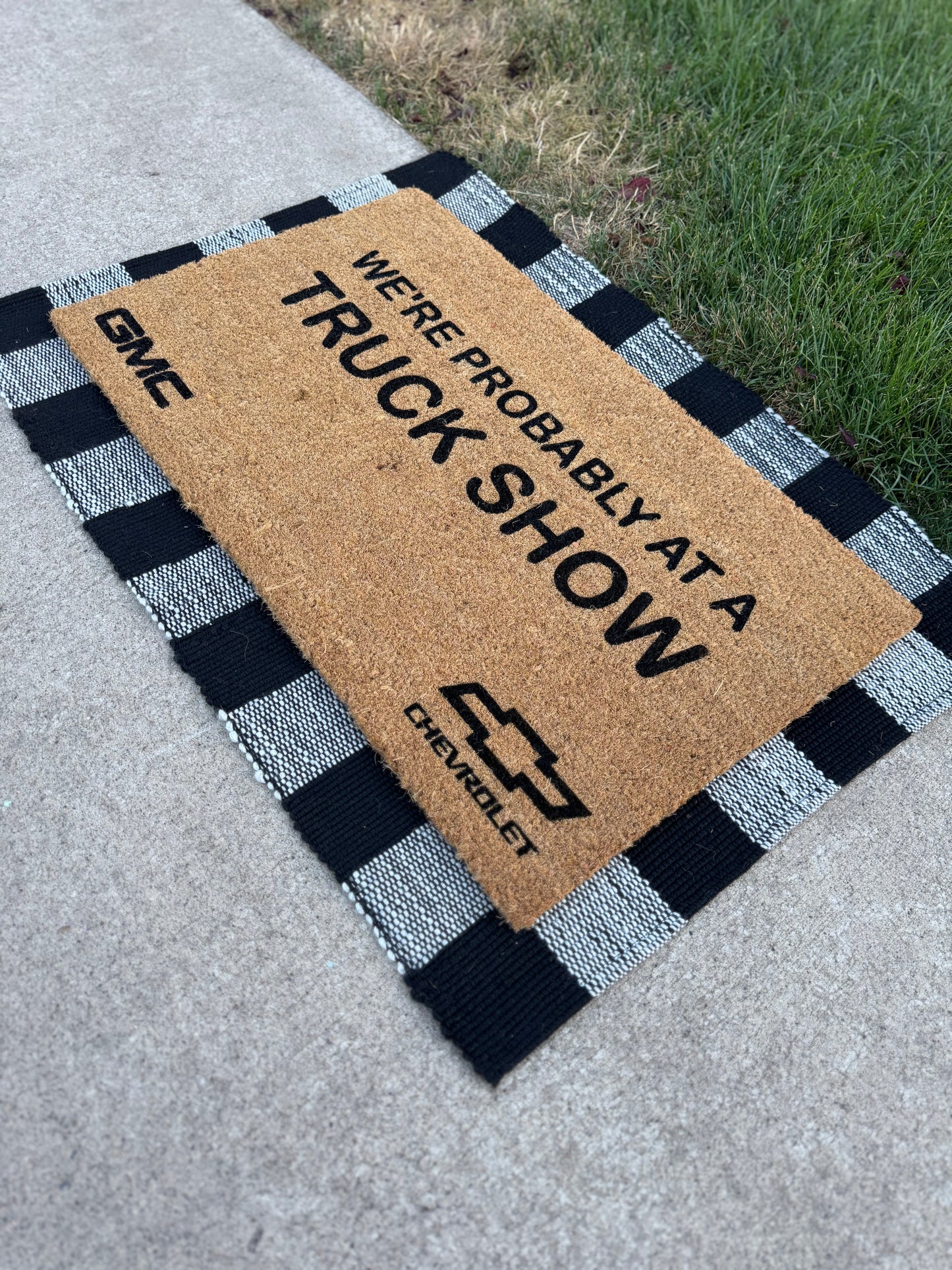 Probably At A Truck Show Doormat