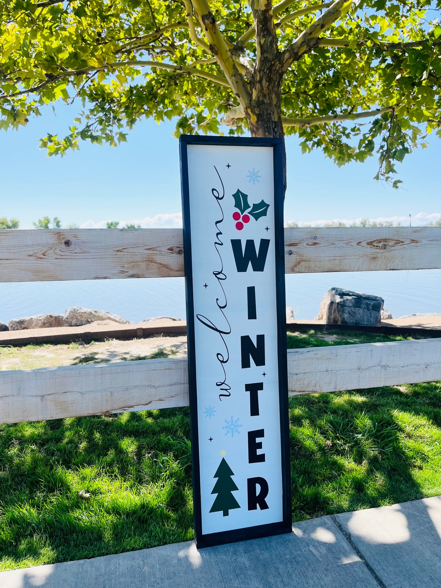 Welcome Winter Porch Sign