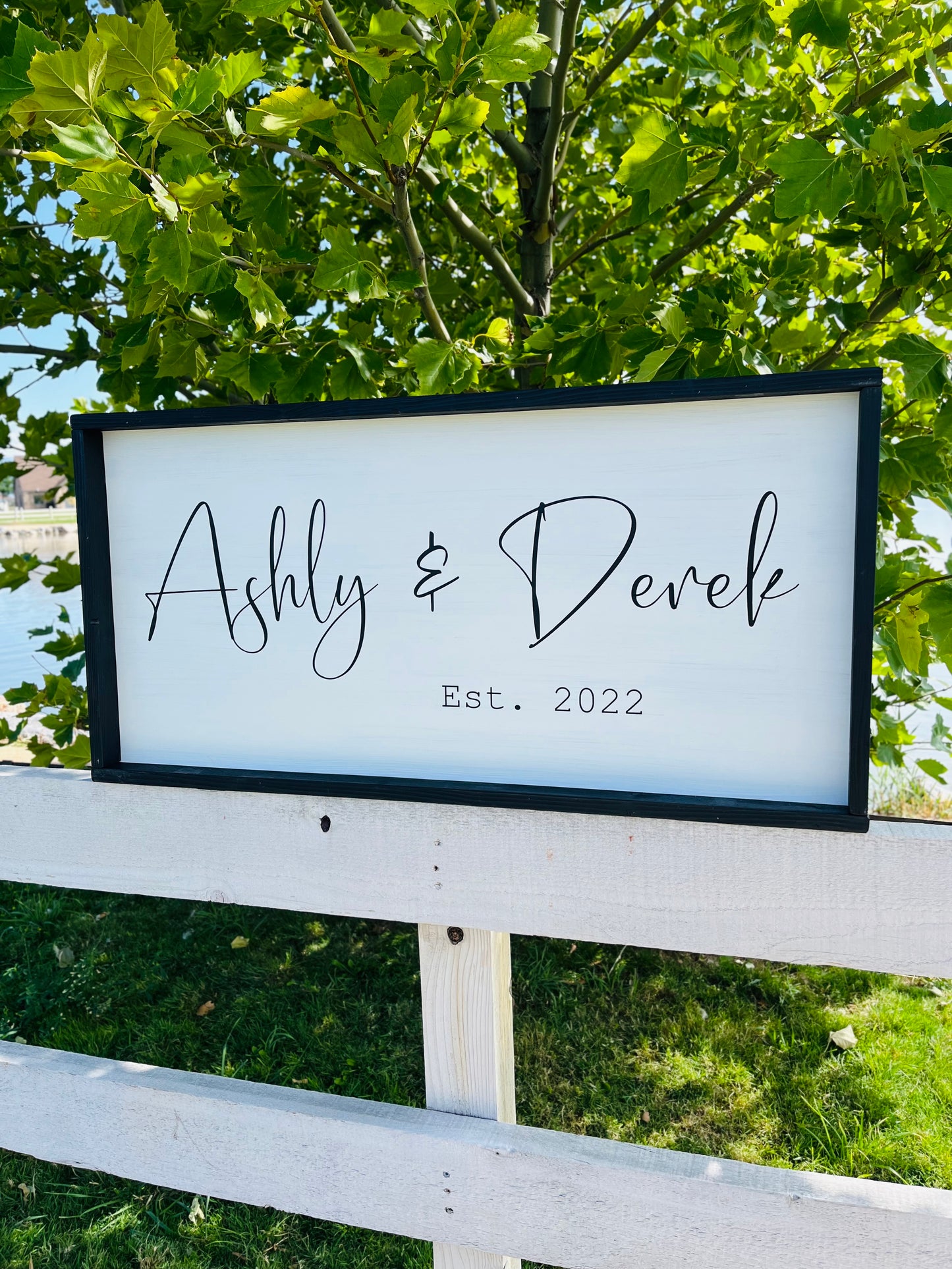 Ashly & Derek Sign