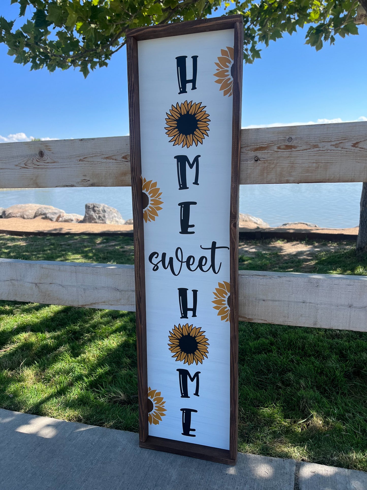 Sunflower Home Sweet Home Porch Sign