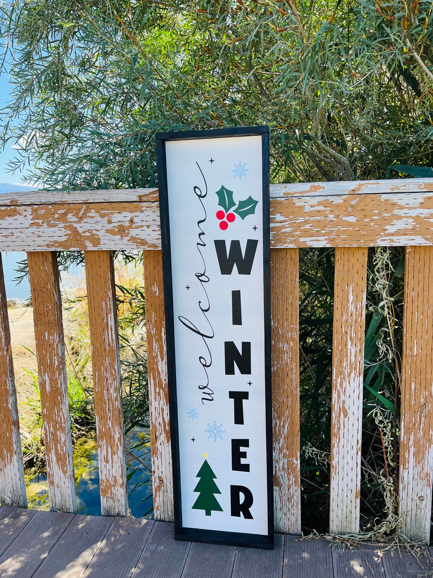 Welcome Winter Porch Sign