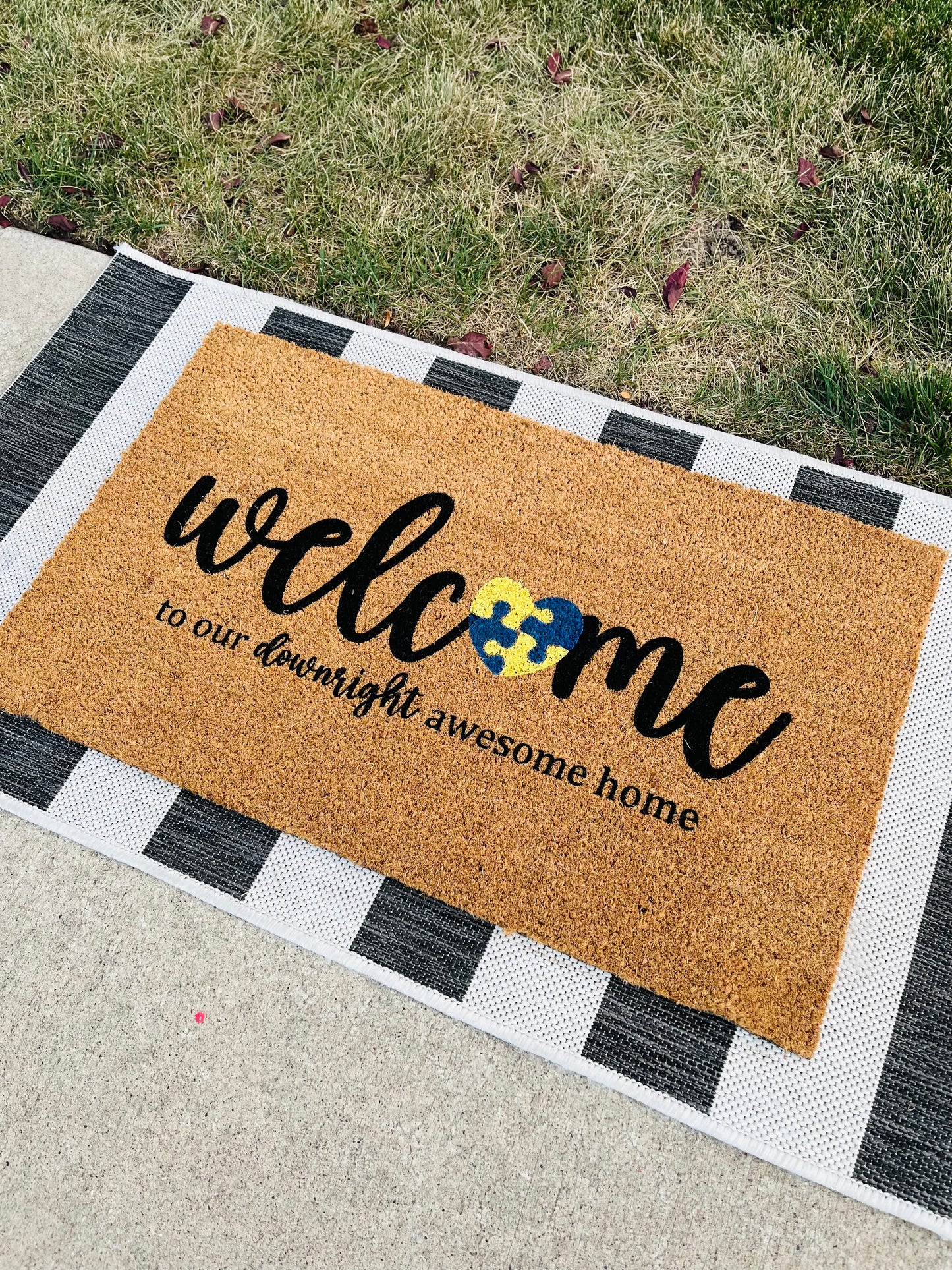 Down Syndrome Awareness Doormat