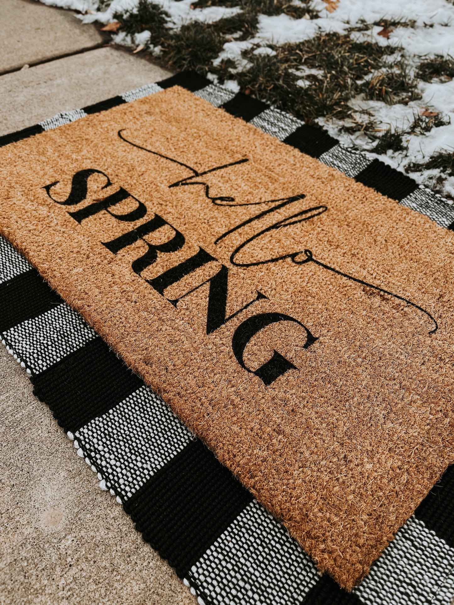 Hello Spring Doormat