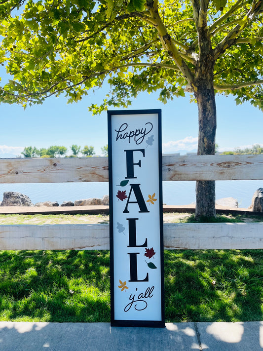 Happy Fall Y'all Porch Sign