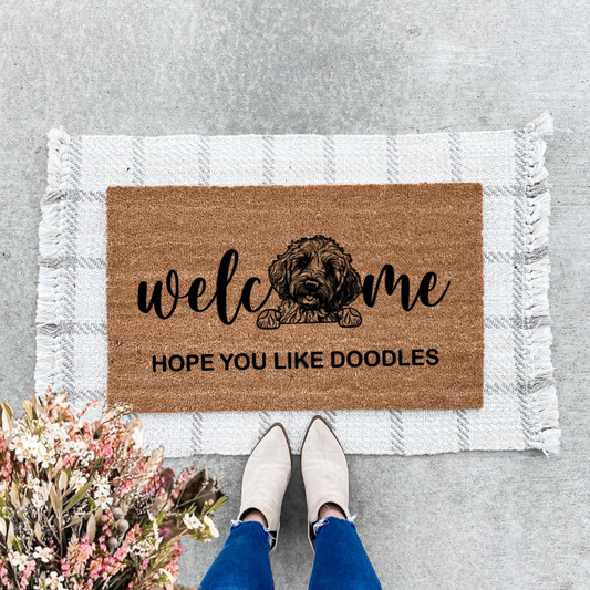 Hope You Like Doodles Doormat