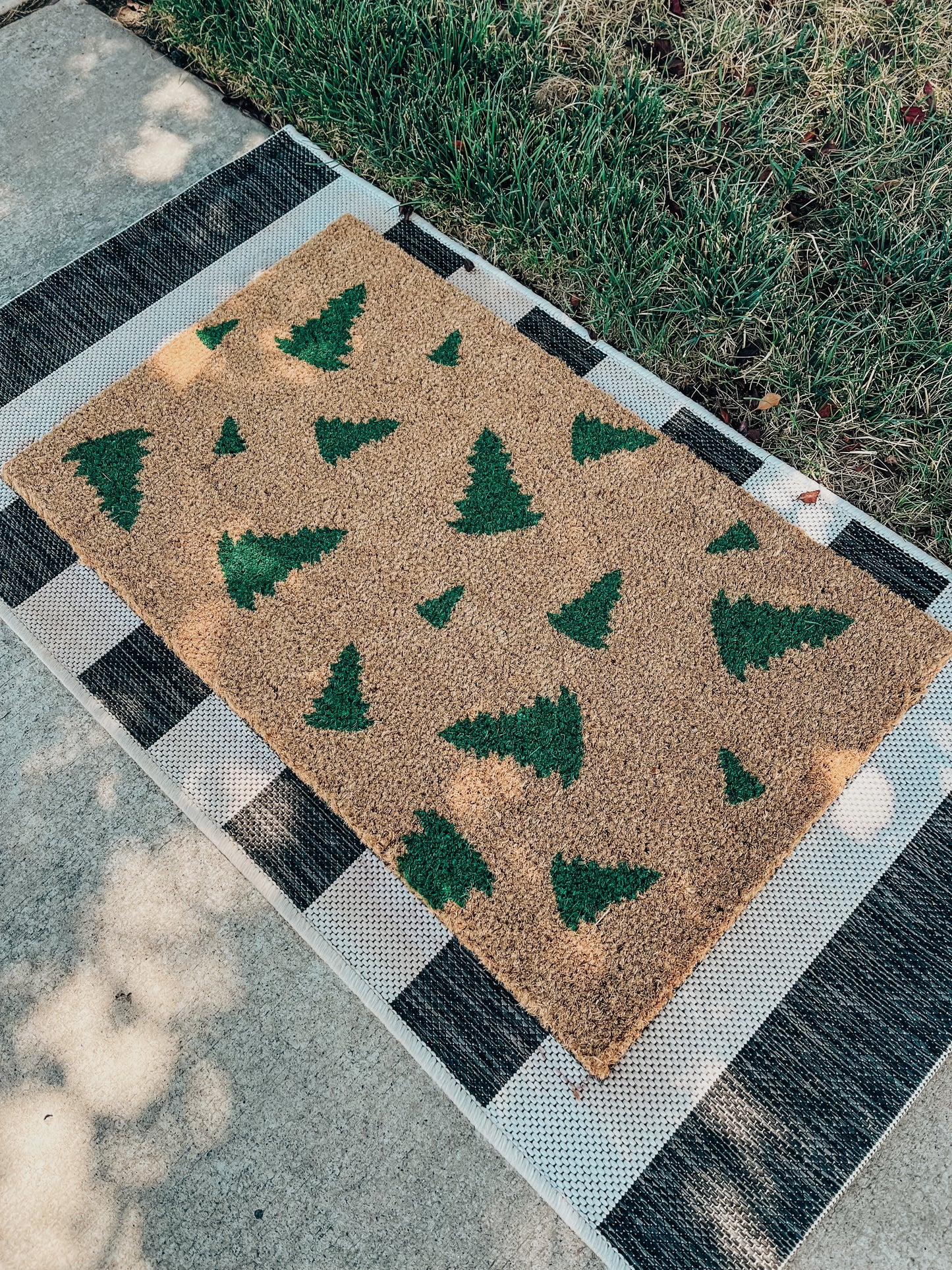 Christmas Trees Doormat