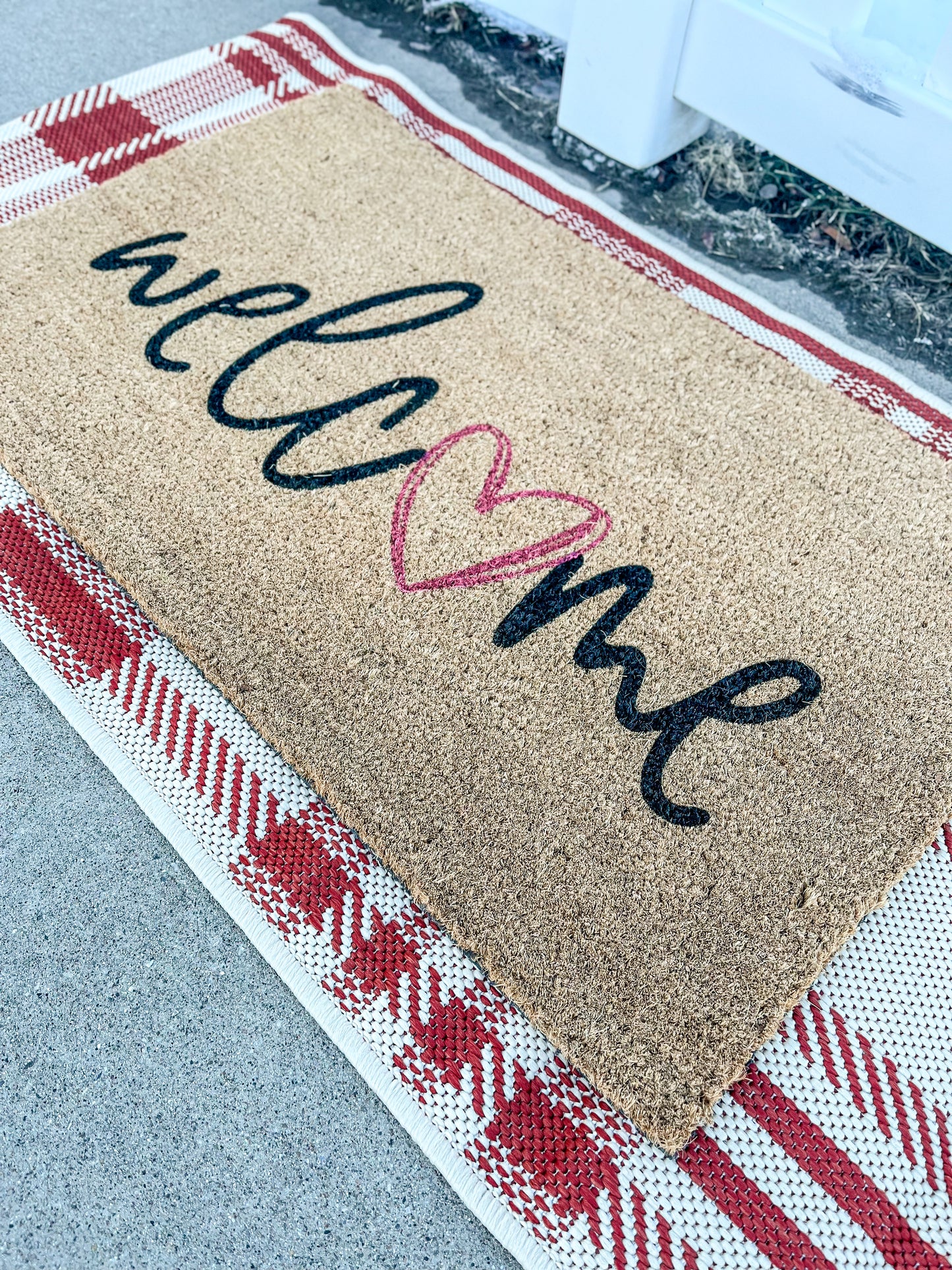 Welcome Heart Doormat