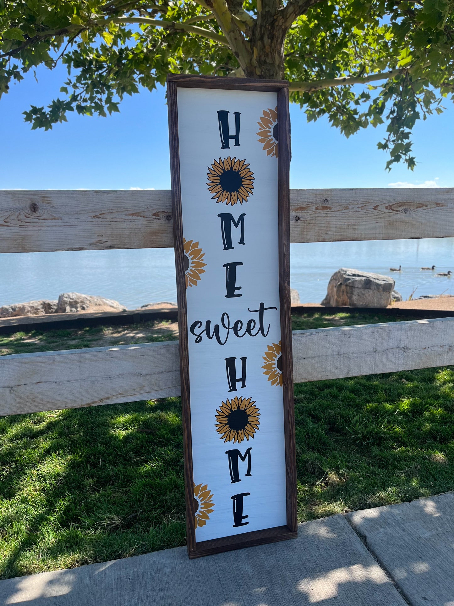 Sunflower Home Sweet Home Porch Sign