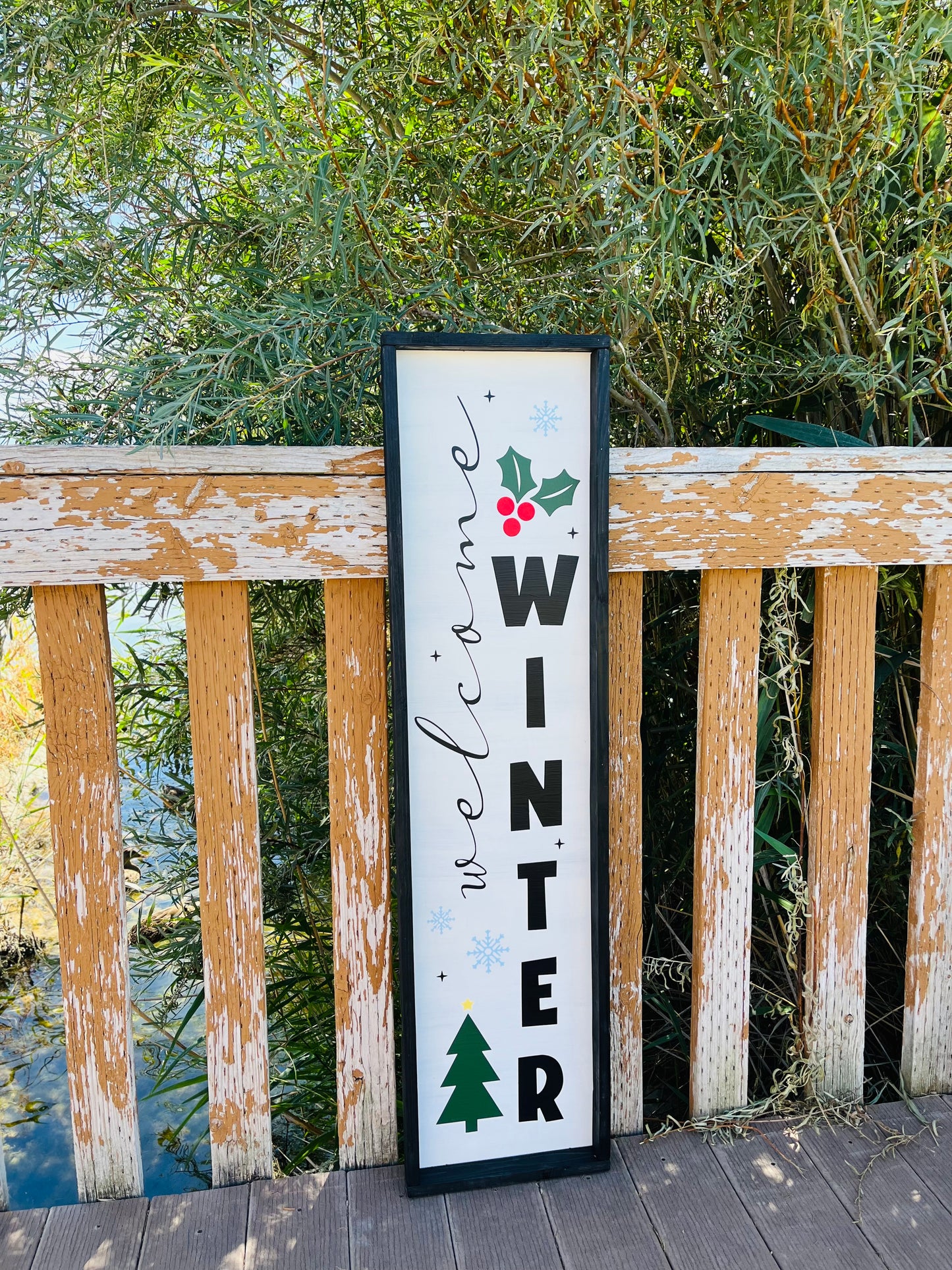 Welcome Winter Porch Sign