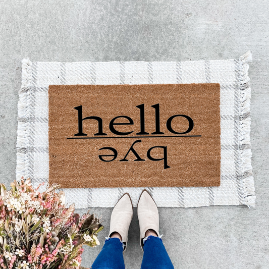 Hello/Bye Doormat