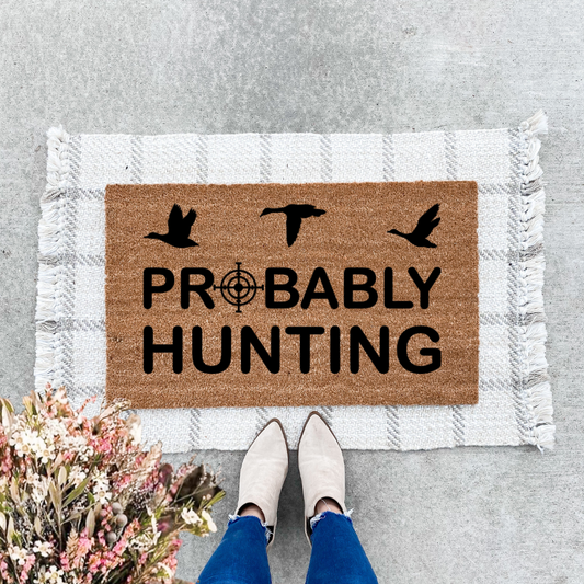 Probably Hunting Ducks Doormat