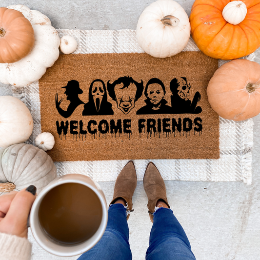 Horror Welcome Friends Doormat