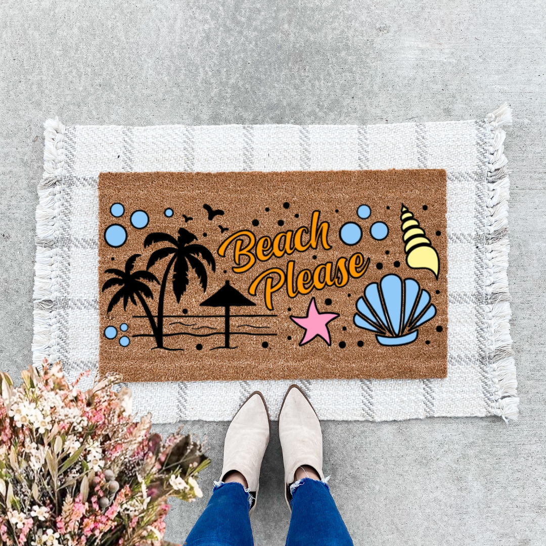 Beach Please Doormat
