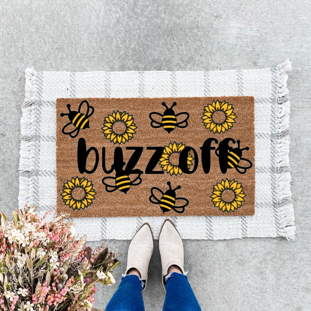 Buzz Off Doormat