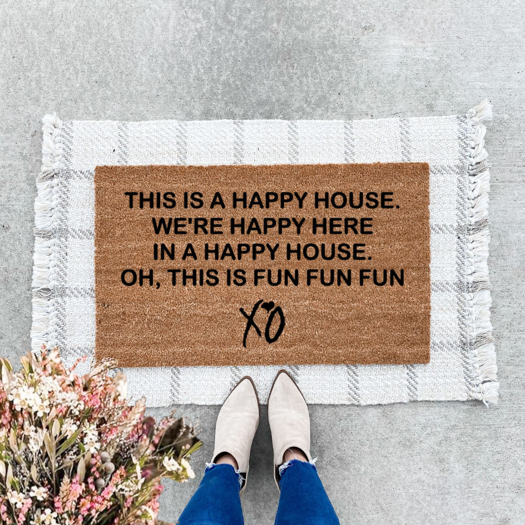 Happy House Doormat