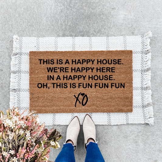 Happy House Doormat