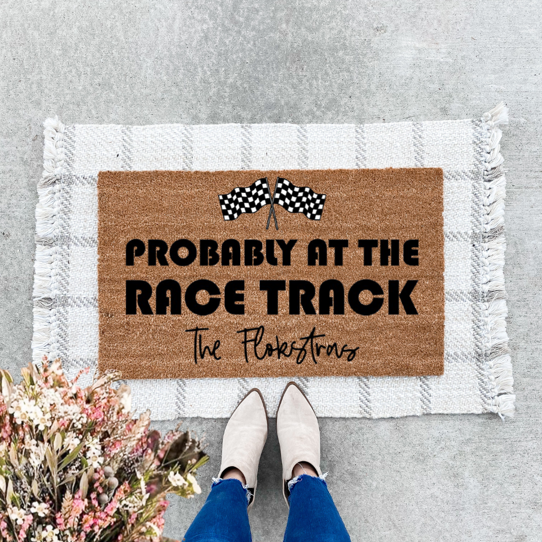Probably At The Race Track Doormat