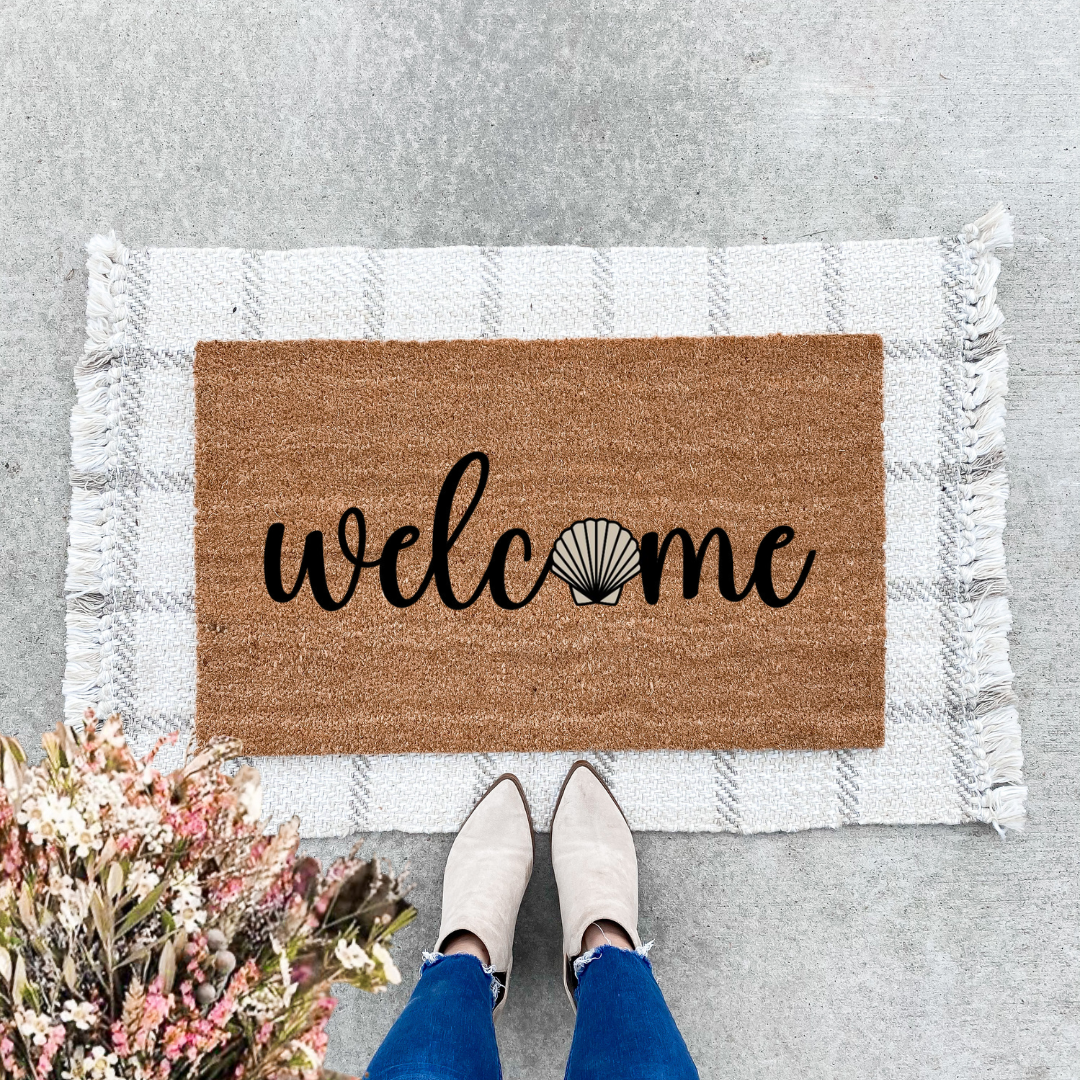Seashell Welcome Doormat