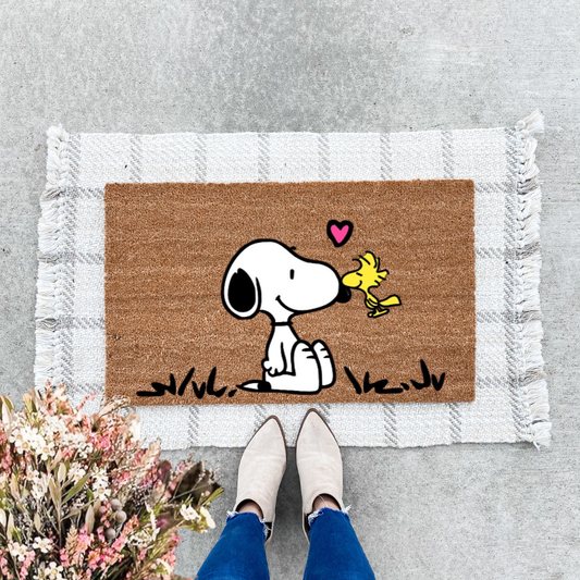Snoopy and Woodstock Doormat