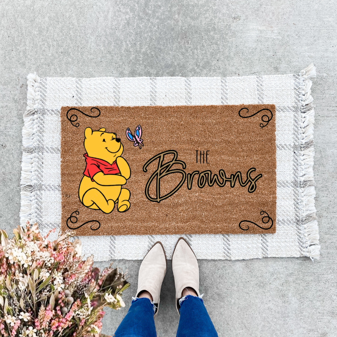 Custom Winnie The Pooh Doormat