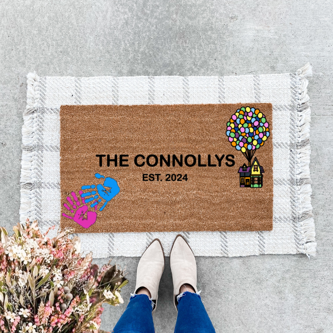 Personalized "UP" Doormat