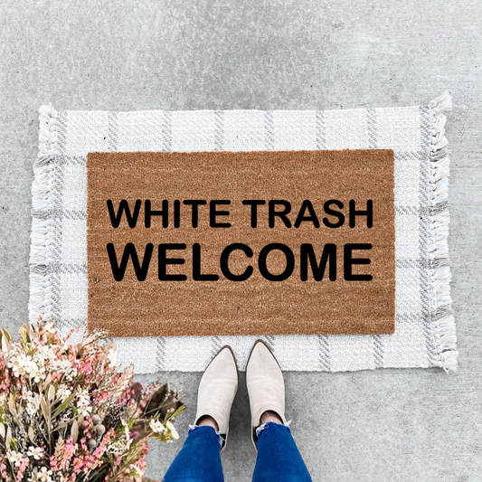 White Trash Welcome Doormat