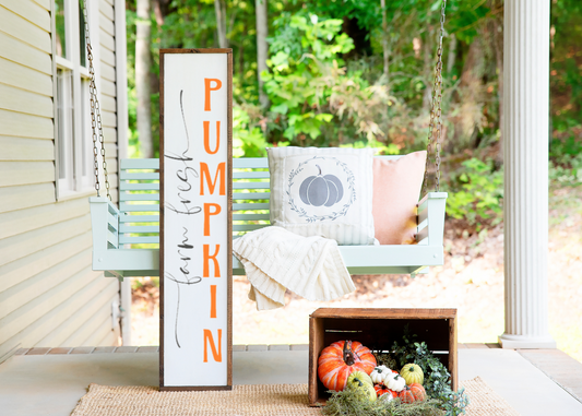 Farm Fresh Pumpkins Fall Porch Sign