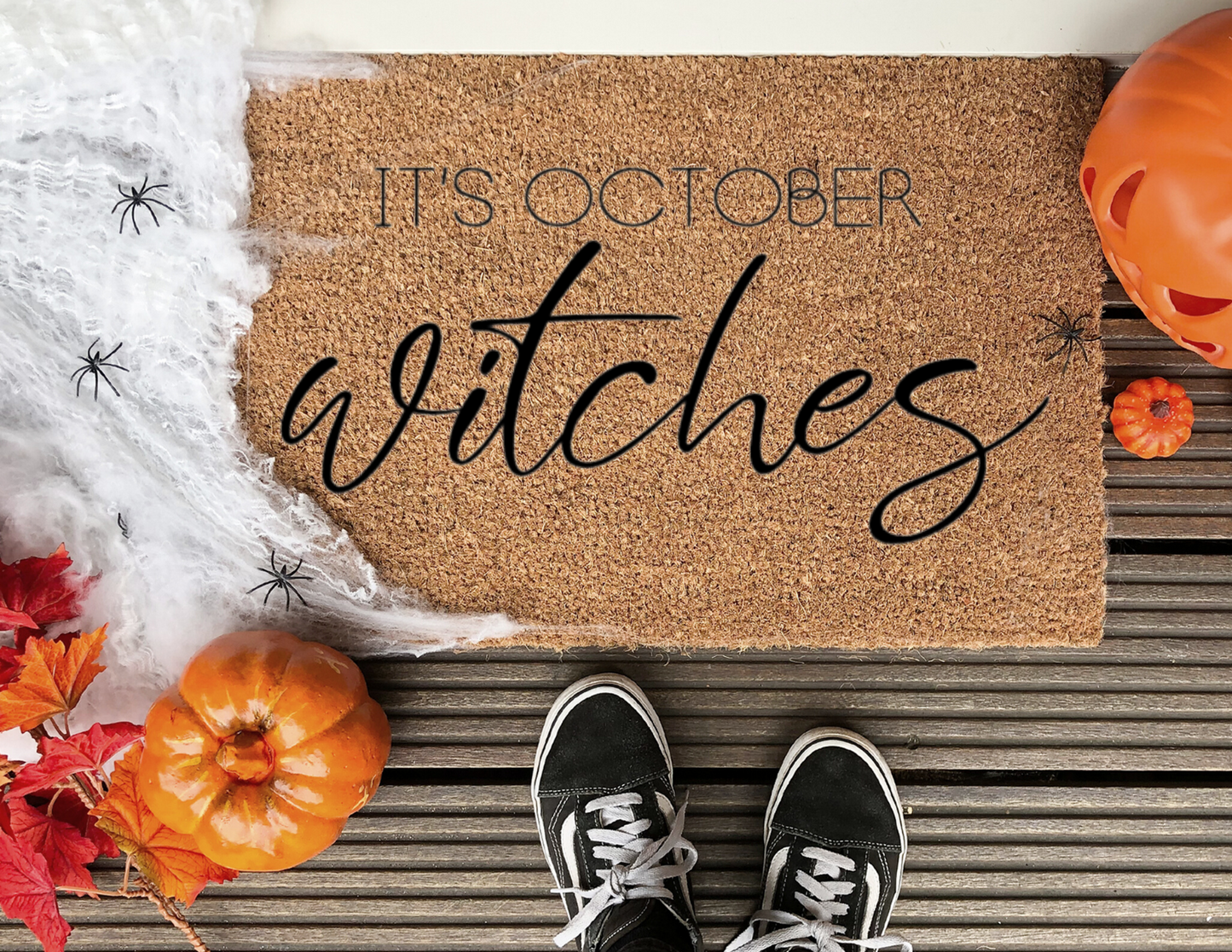 It's October Witches Doormat