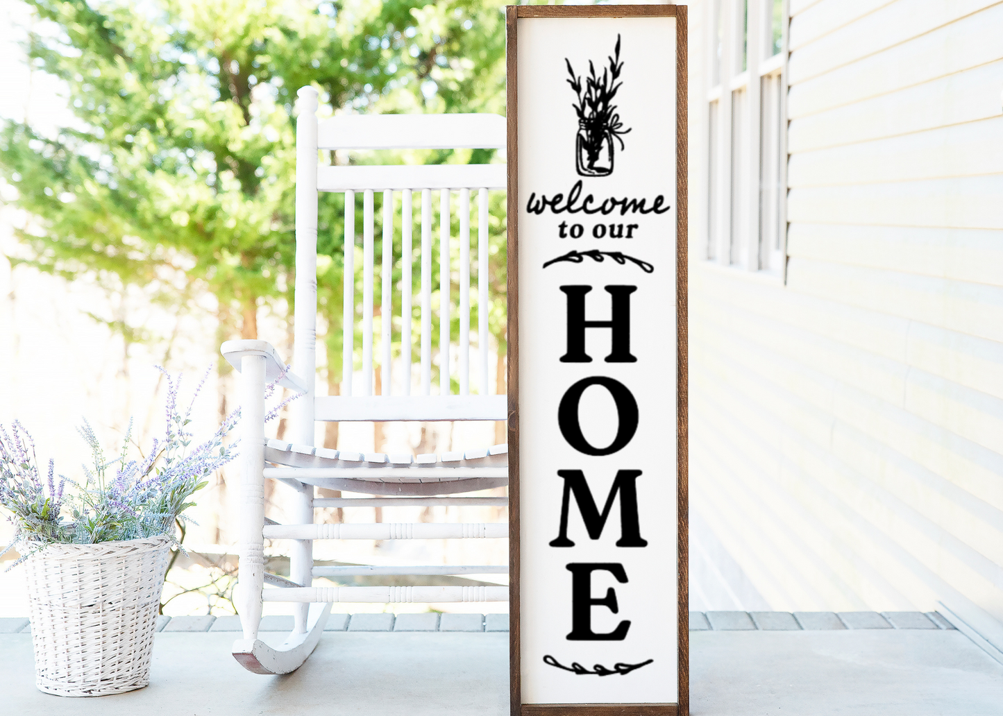 Spring Welcome Porch Sign