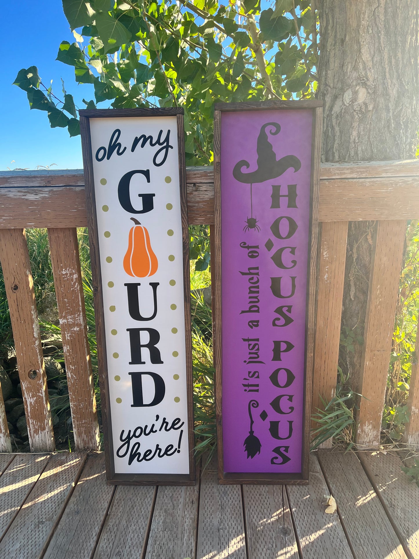 Oh My Gourd Porch Sign