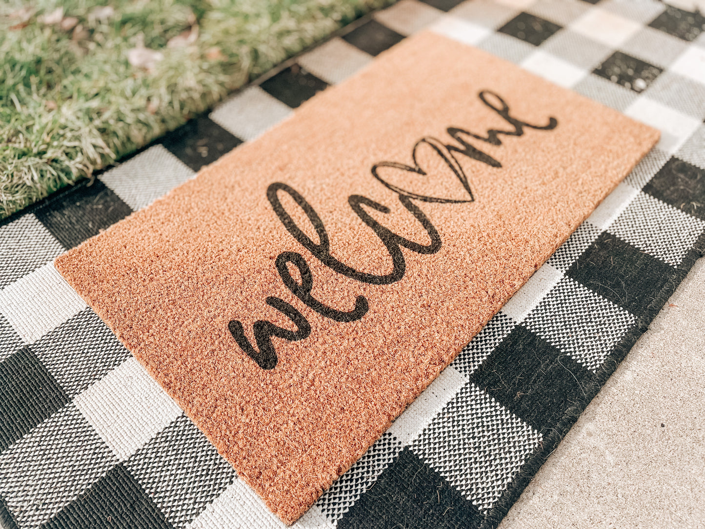 Welcome Heart Doormat