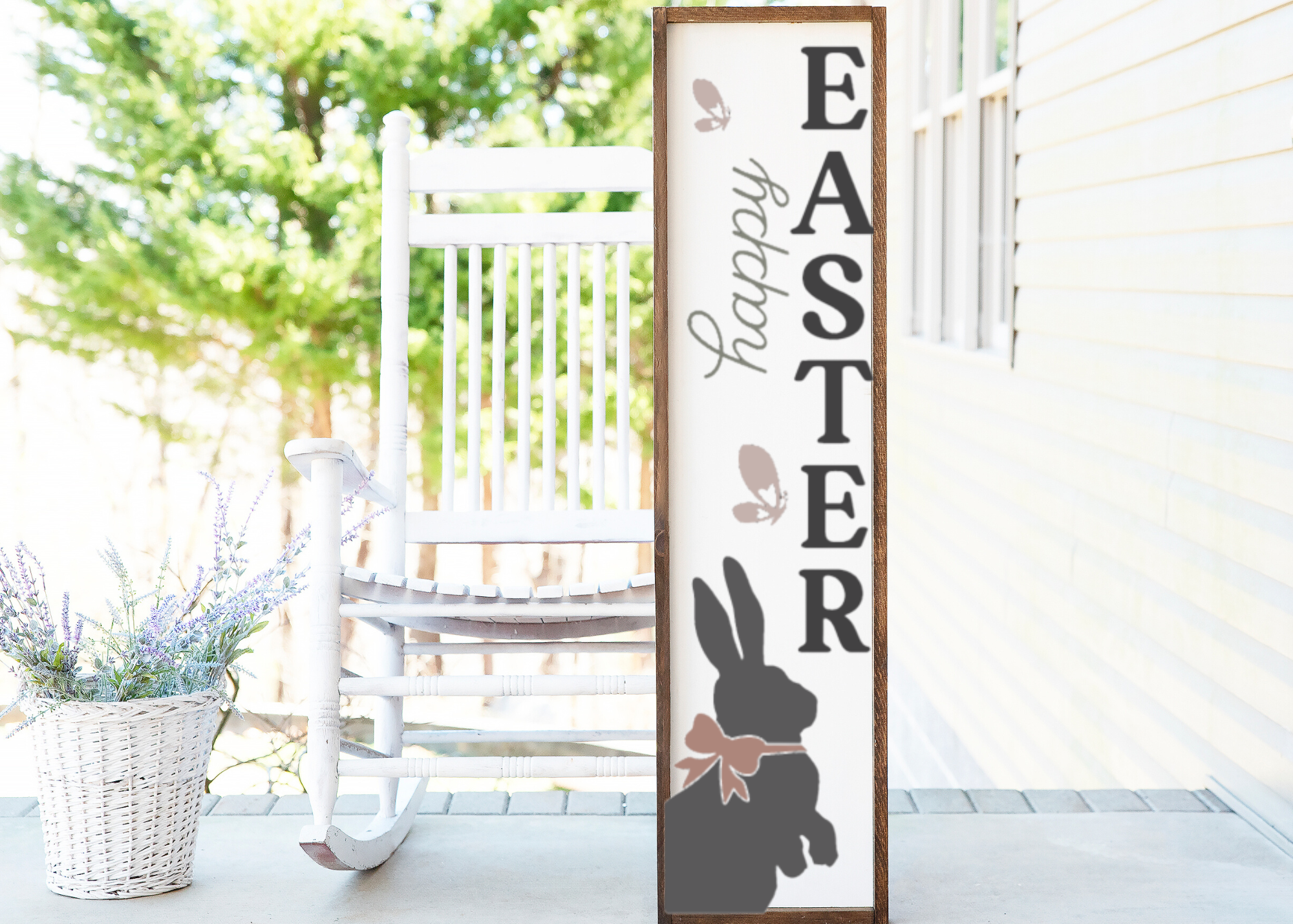 Open For Easter Sign Happy Easter Porch Sign – Freya Made Decor