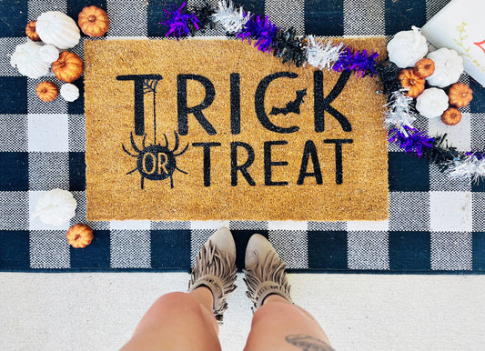 Trick Or Treat Doormat