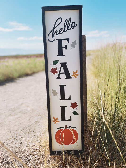 Hello Fall Porch Sign