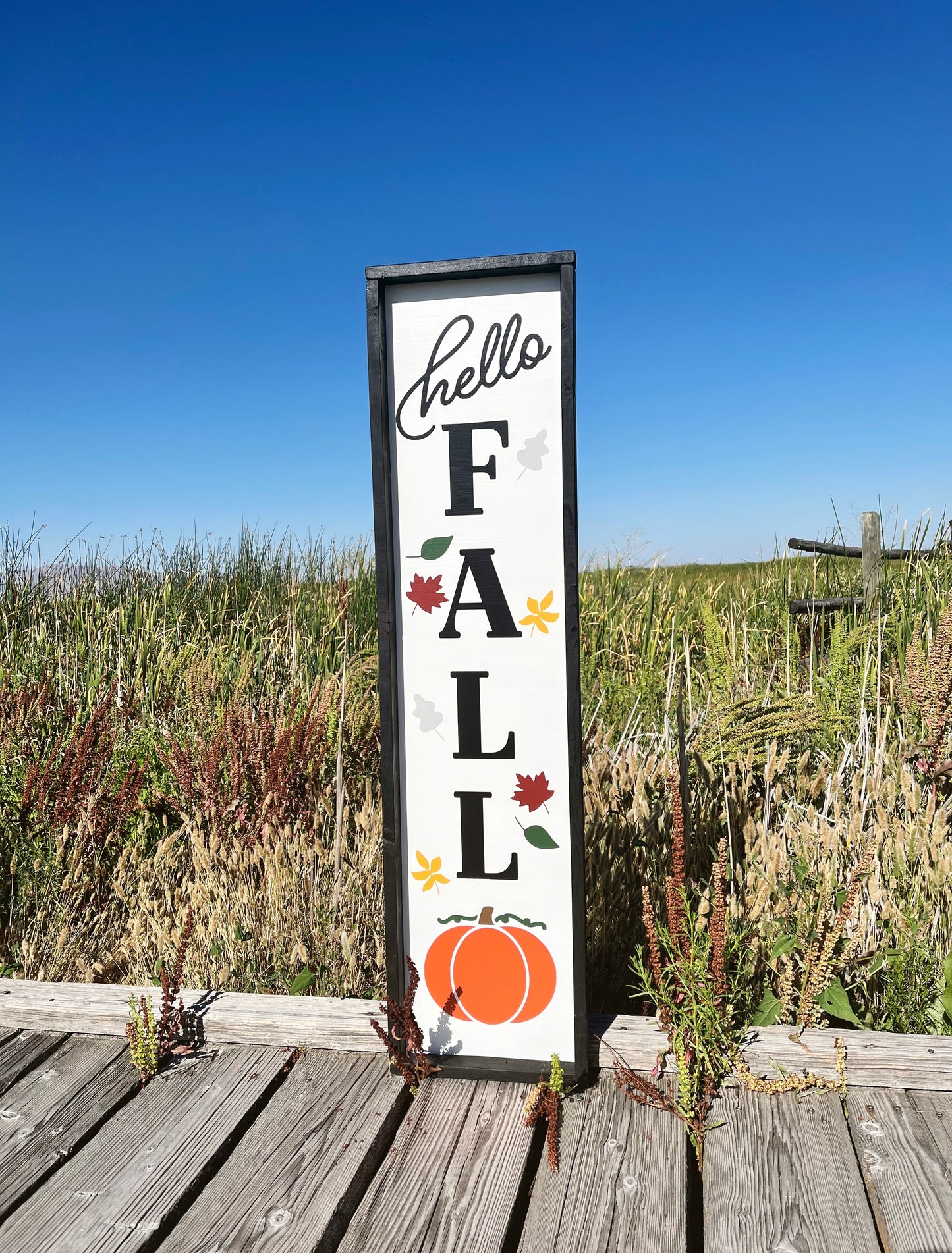 Hello Fall Porch Sign