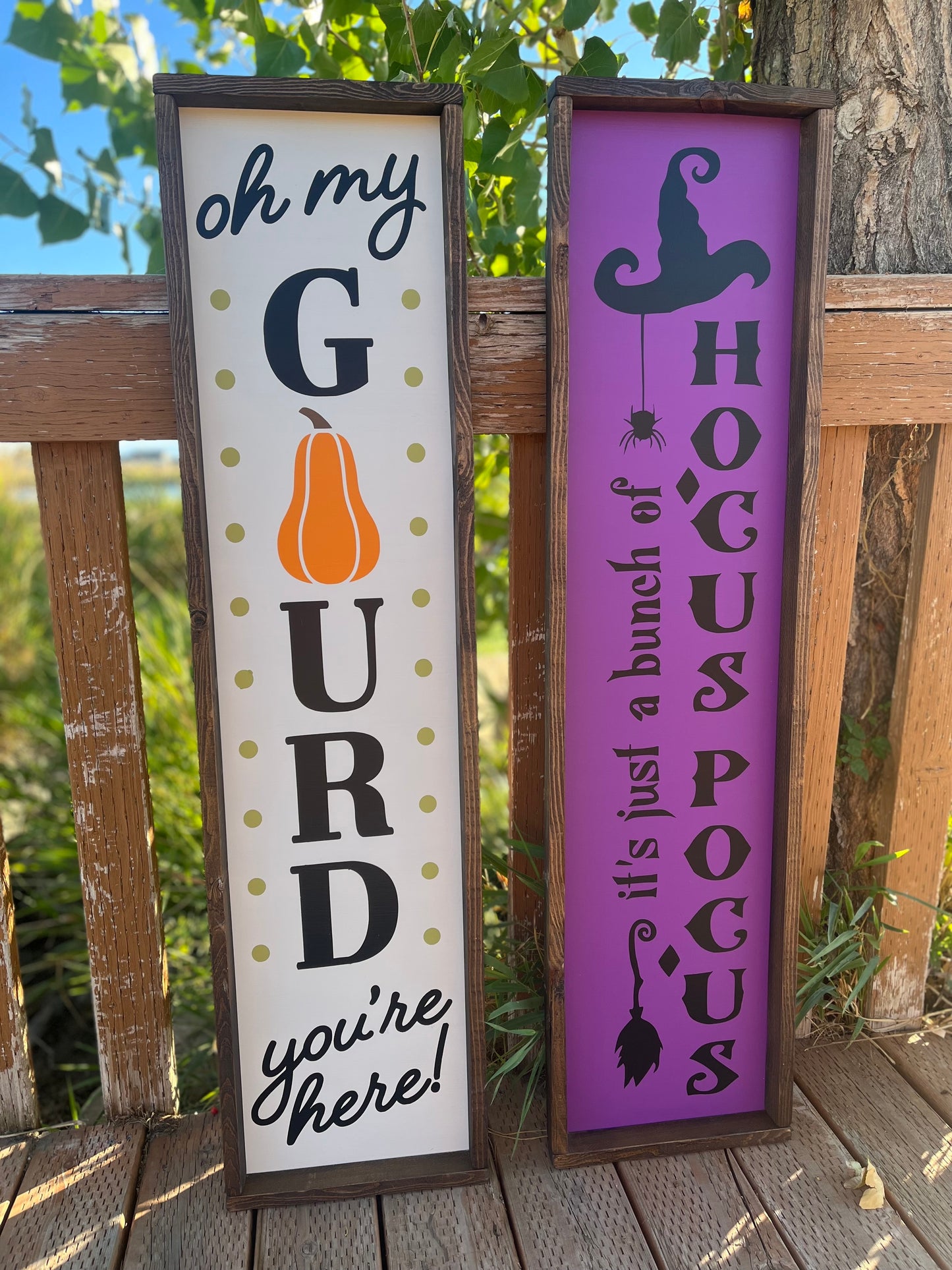 Oh My Gourd Porch Sign