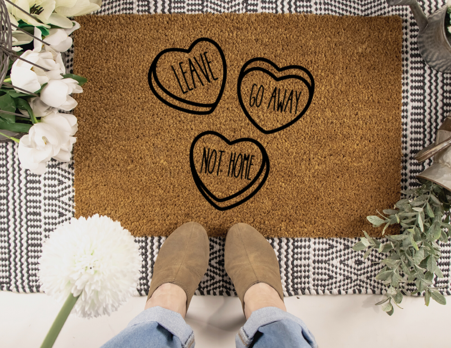 Rude Hearts Doormat