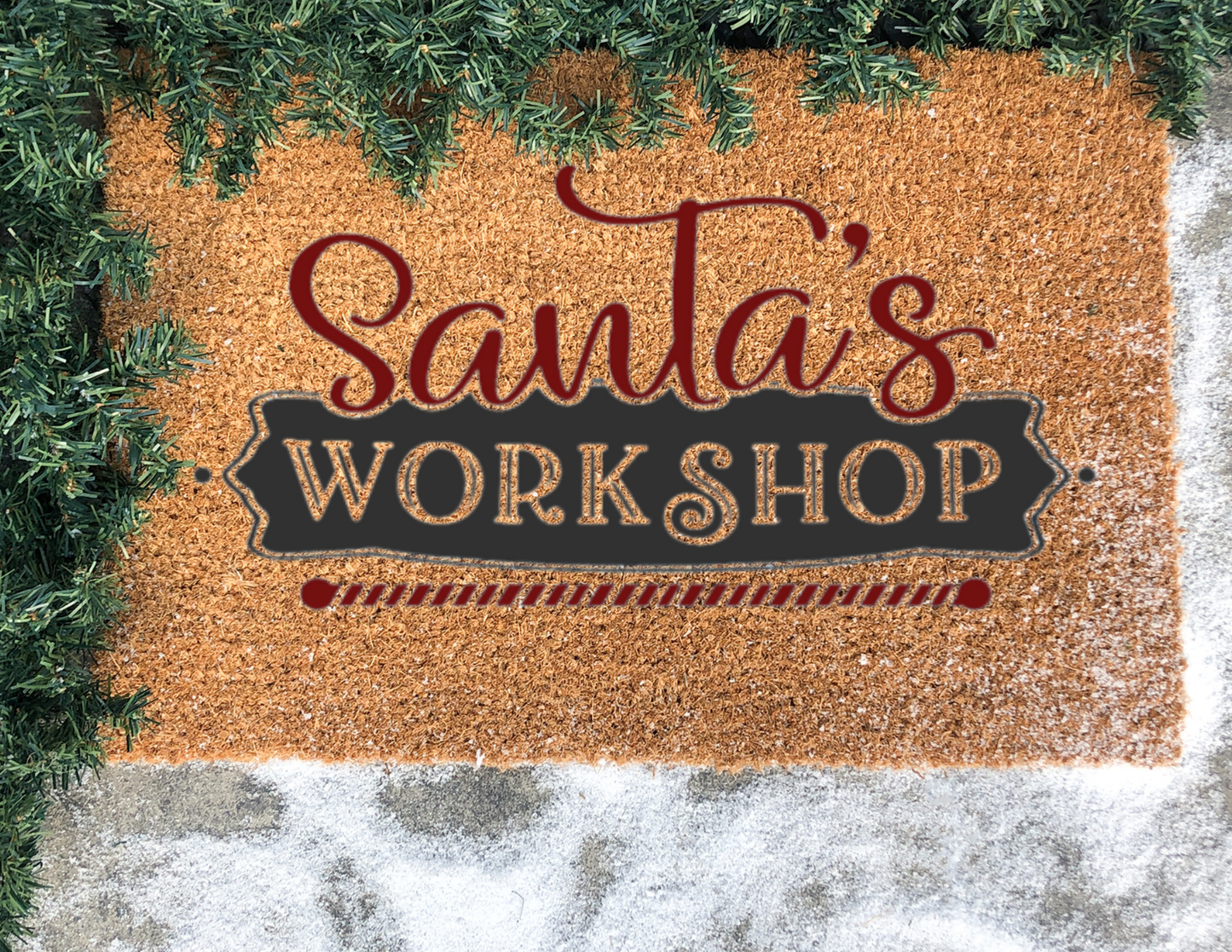 Santa's Workshop Doormat