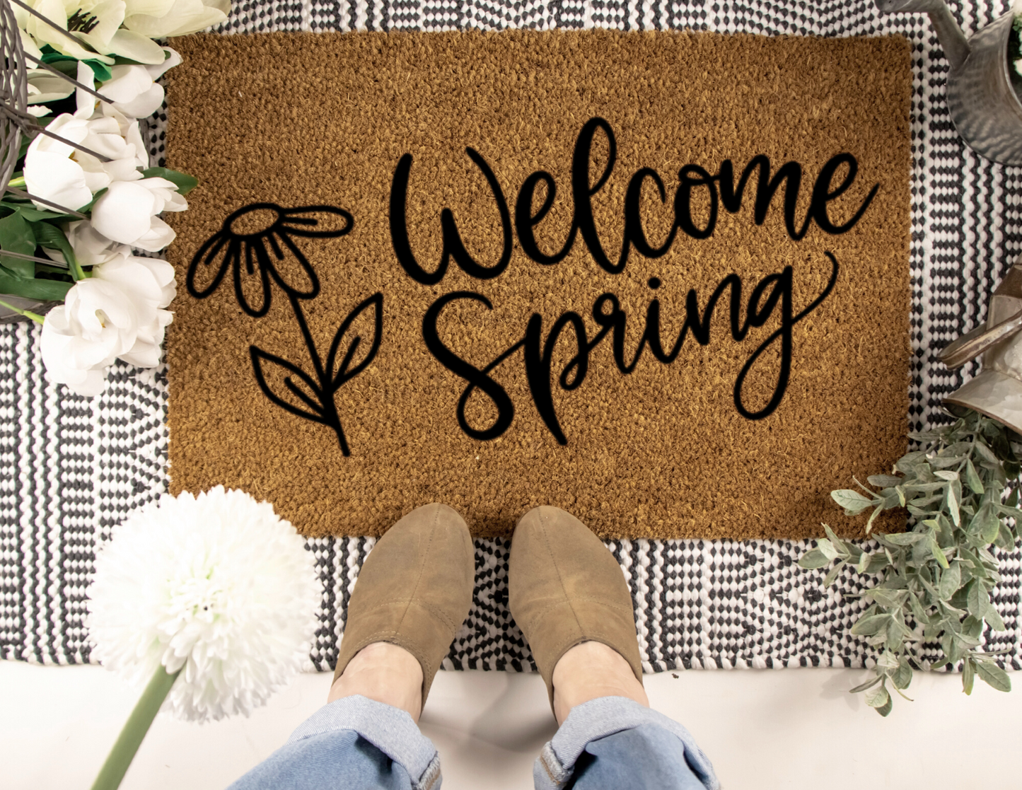 Welcome Spring Doormat