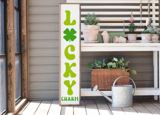 Lucky Charm Porch Sign